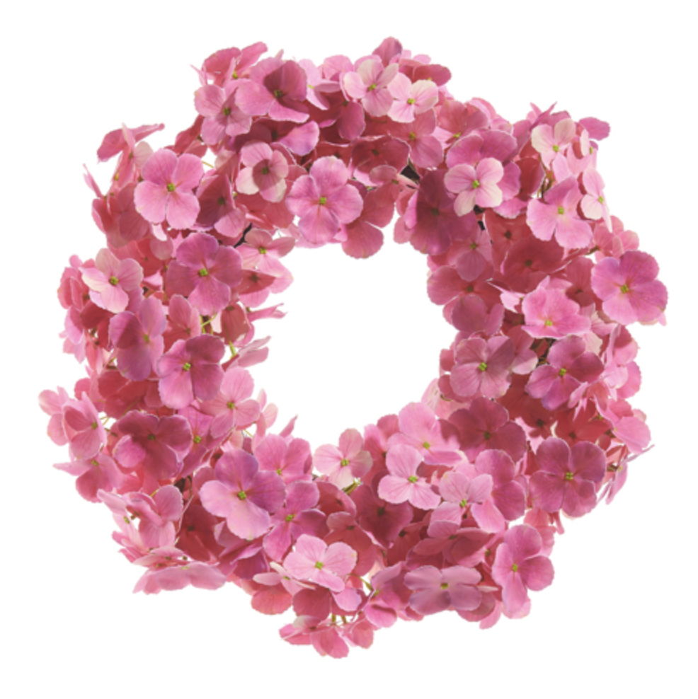 Pink Hydrangea Wreath