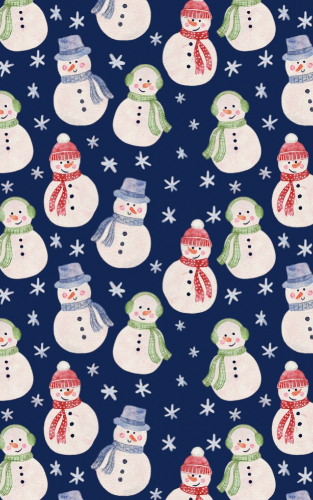 Snowy Smiles Double Sided Tea Towel