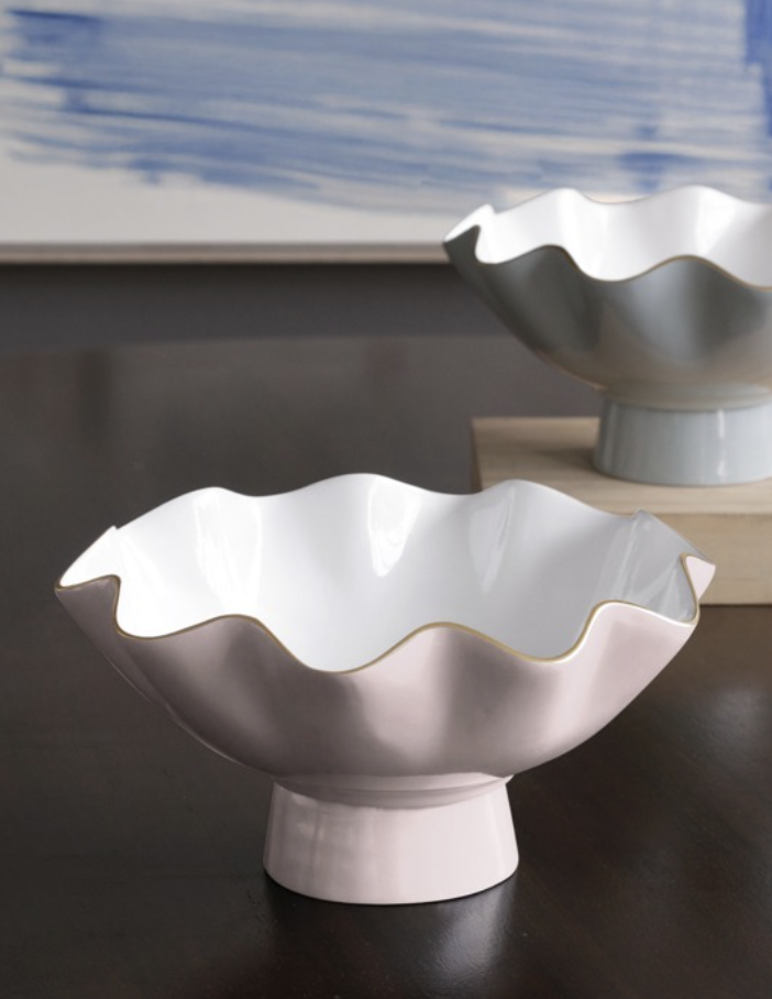 Camellia + White ENCANTO Carola Small Pedestal Bowl