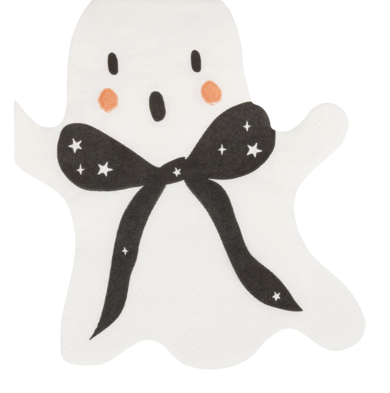 Ghost-Shaped Cocktail Napkins