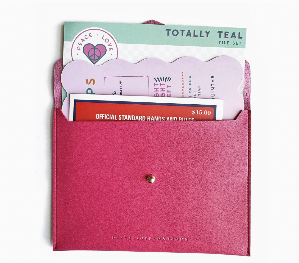 Ivory Mahjong Card Clutch