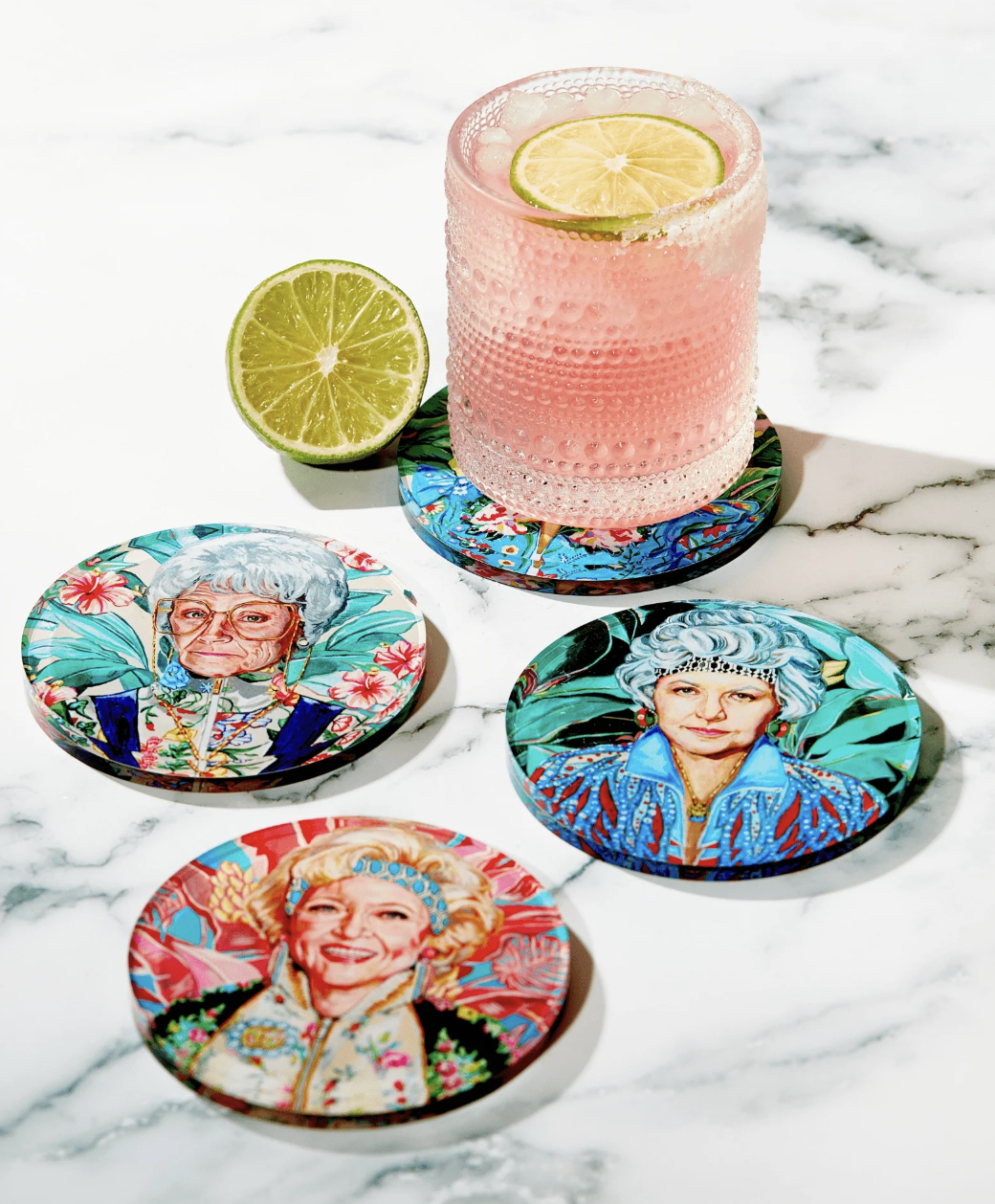 Golden Gals | Set of 4 Coasters