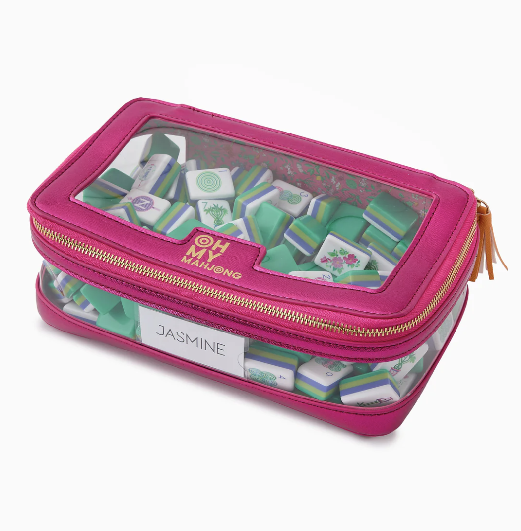 Metallic Pink Tile Storage Bag