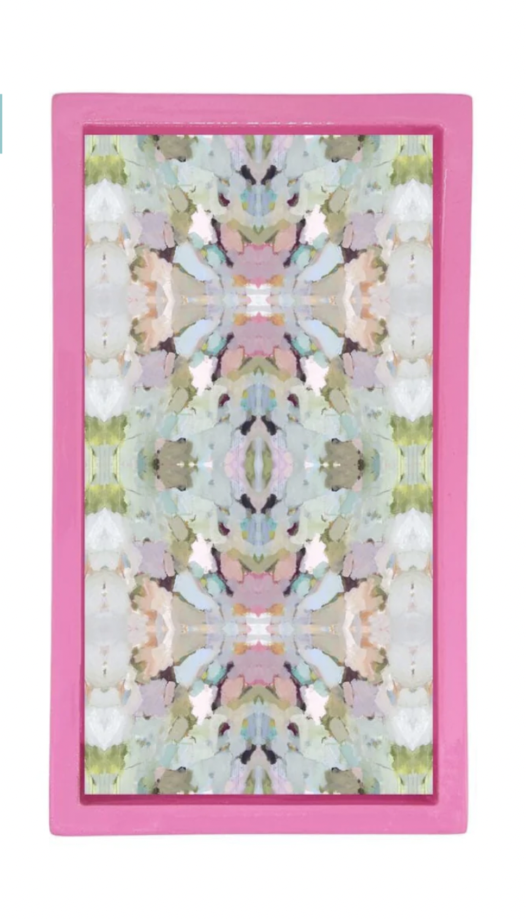 Pink Bamboo Guest Towel Holder