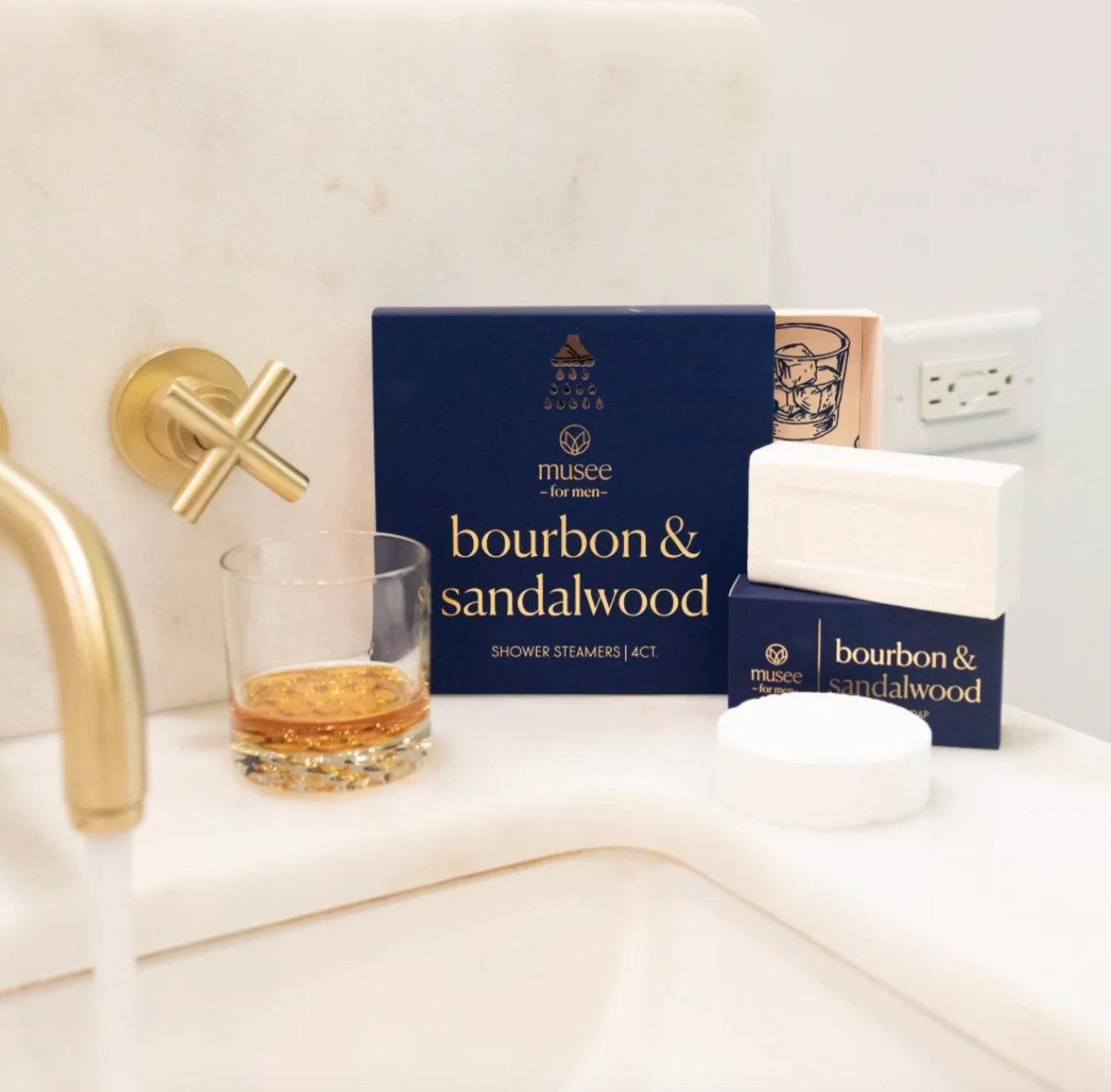 Bourbon & Sandalwood Shower Steamer