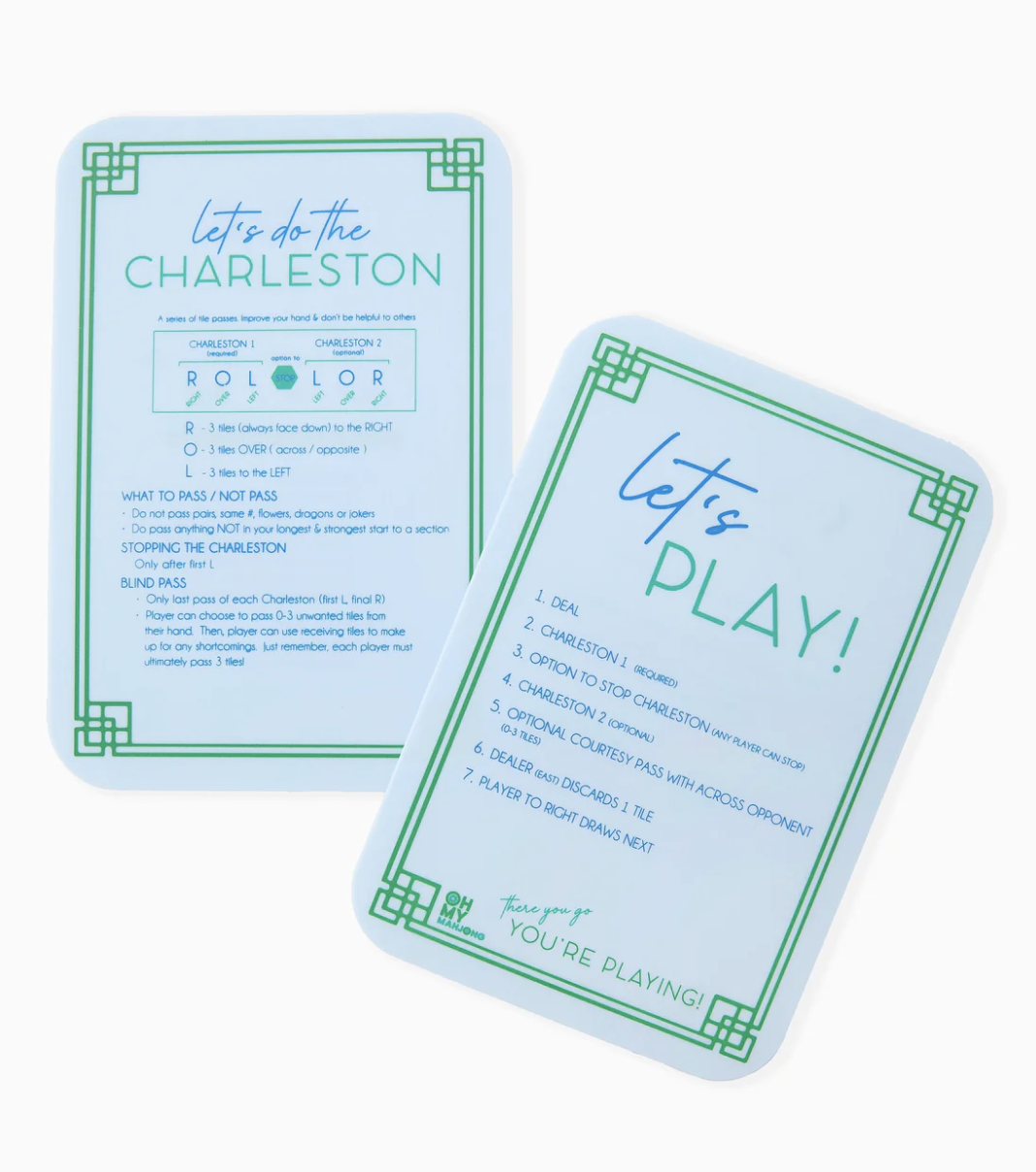 Light Blue Mahjong Tile Shufflers