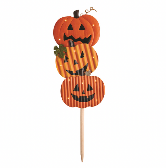 Pumpkins Light Up Yard Stake