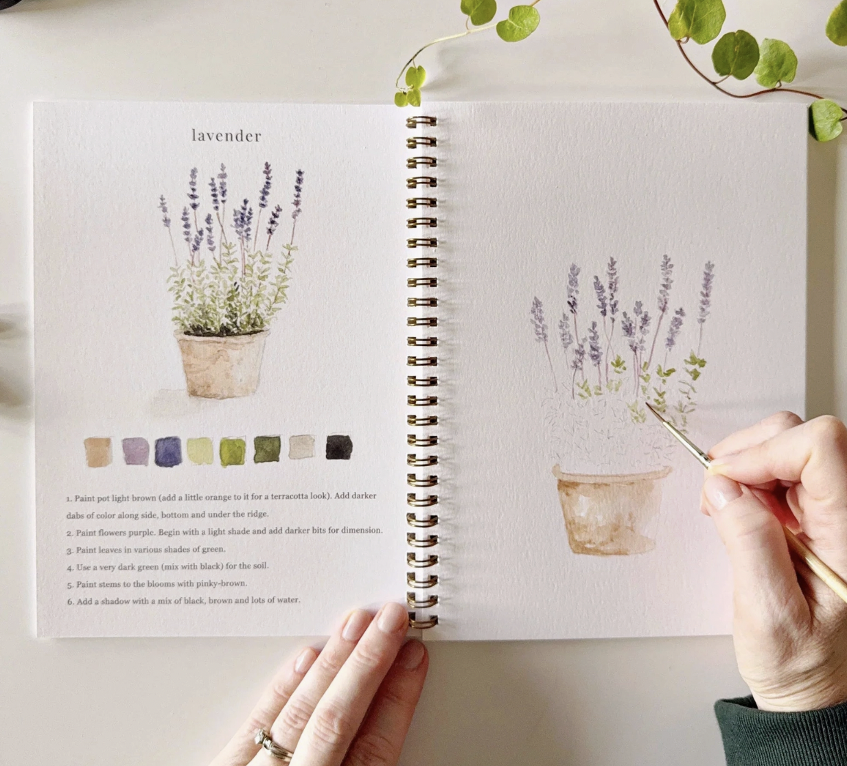 Garden Watercolor Workbook