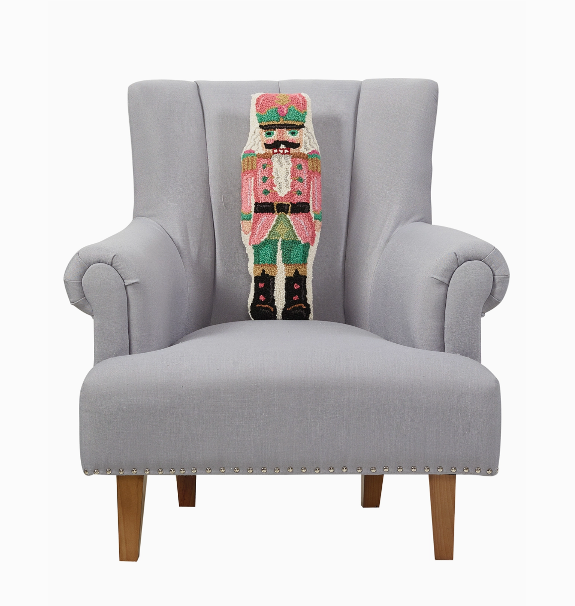 Pink Nutcracker Shaped Hook Pillow