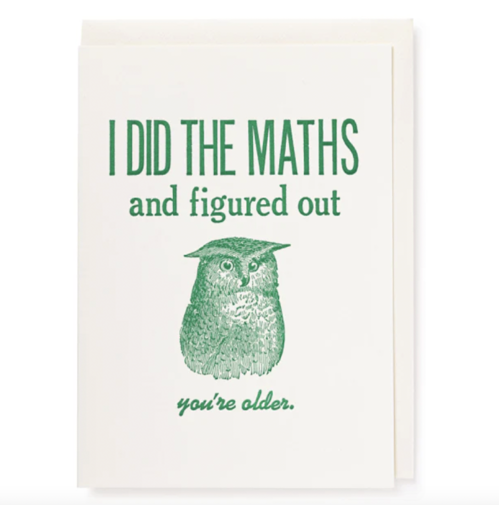 I did the Maths | Birthday Greeting Card
