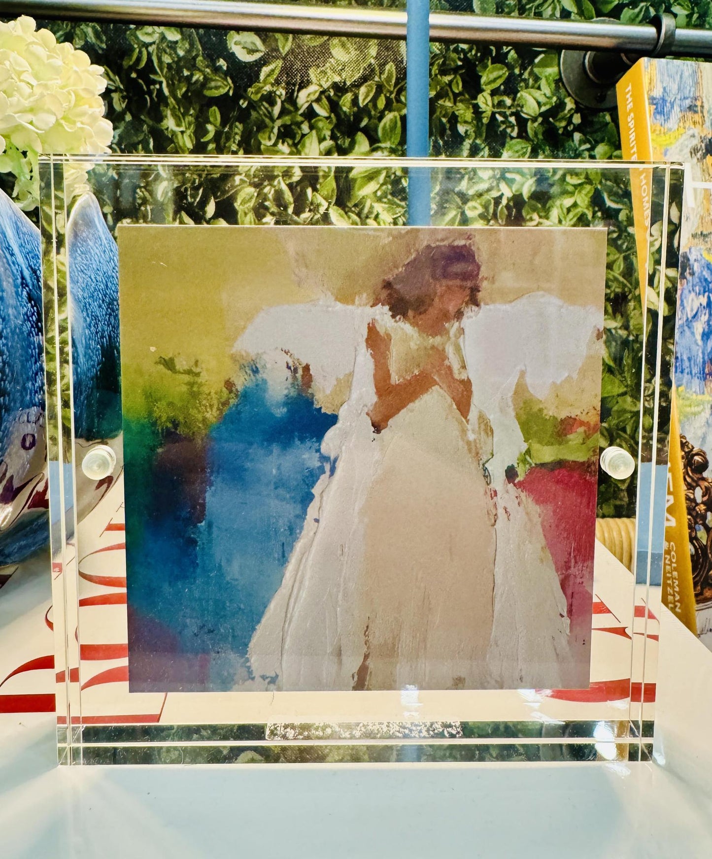 Framed Angel Scripture Card in Acrylic Frame