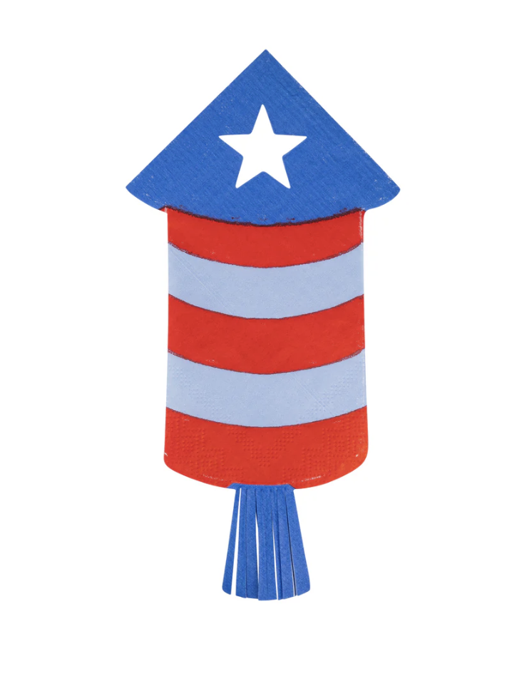 Firecracker Shaped Napkins