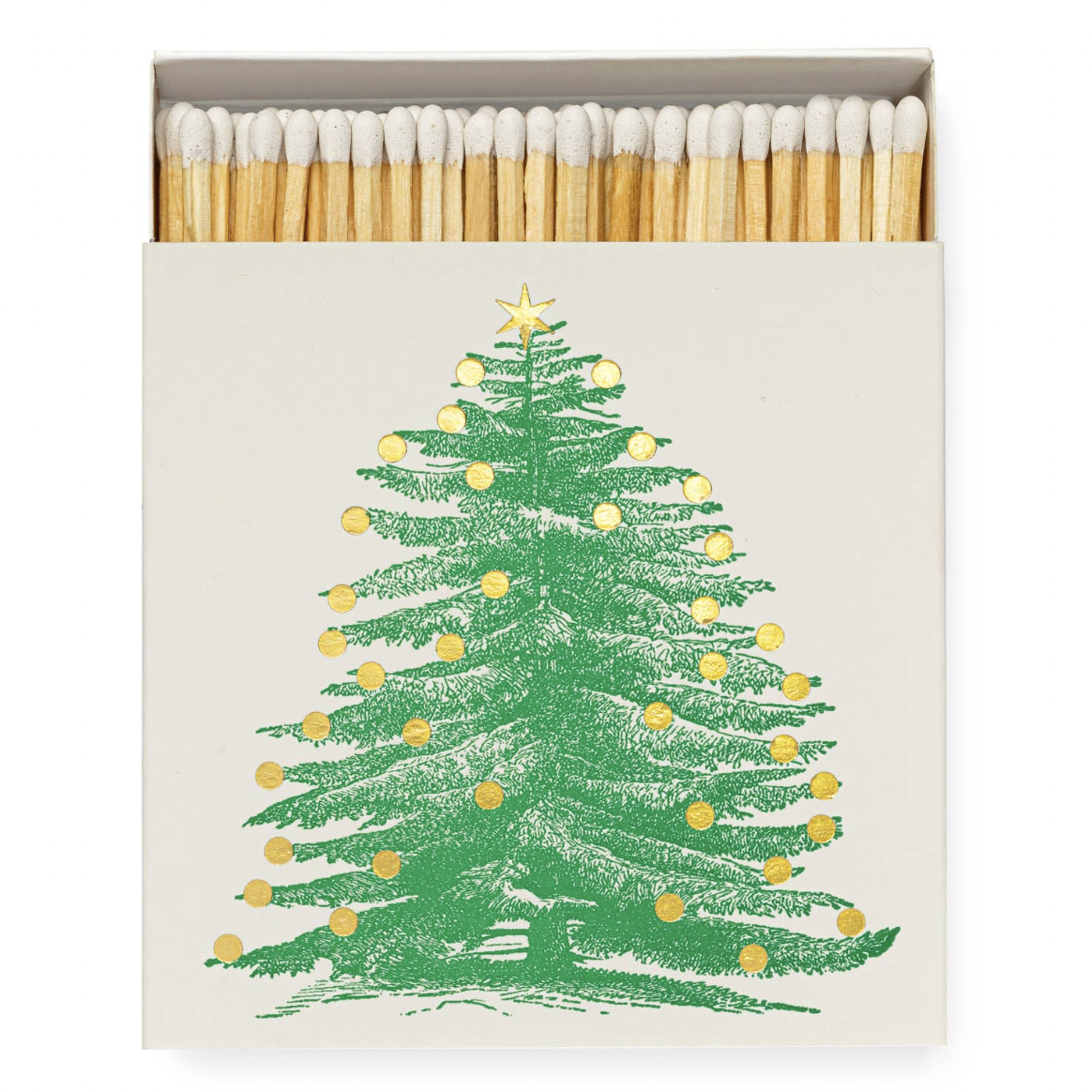 Christmas Tree | Square - Christmas Safety Matches 🎄