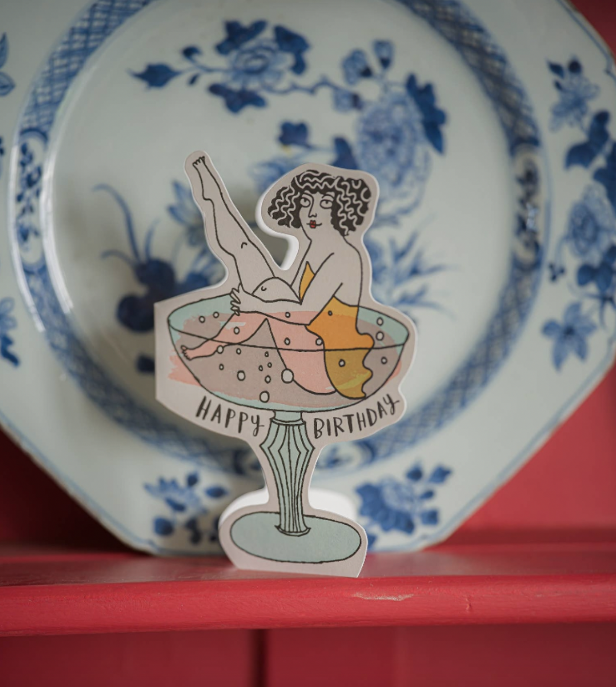 Birthday Cocktail | Cut-Out - Greeting Card