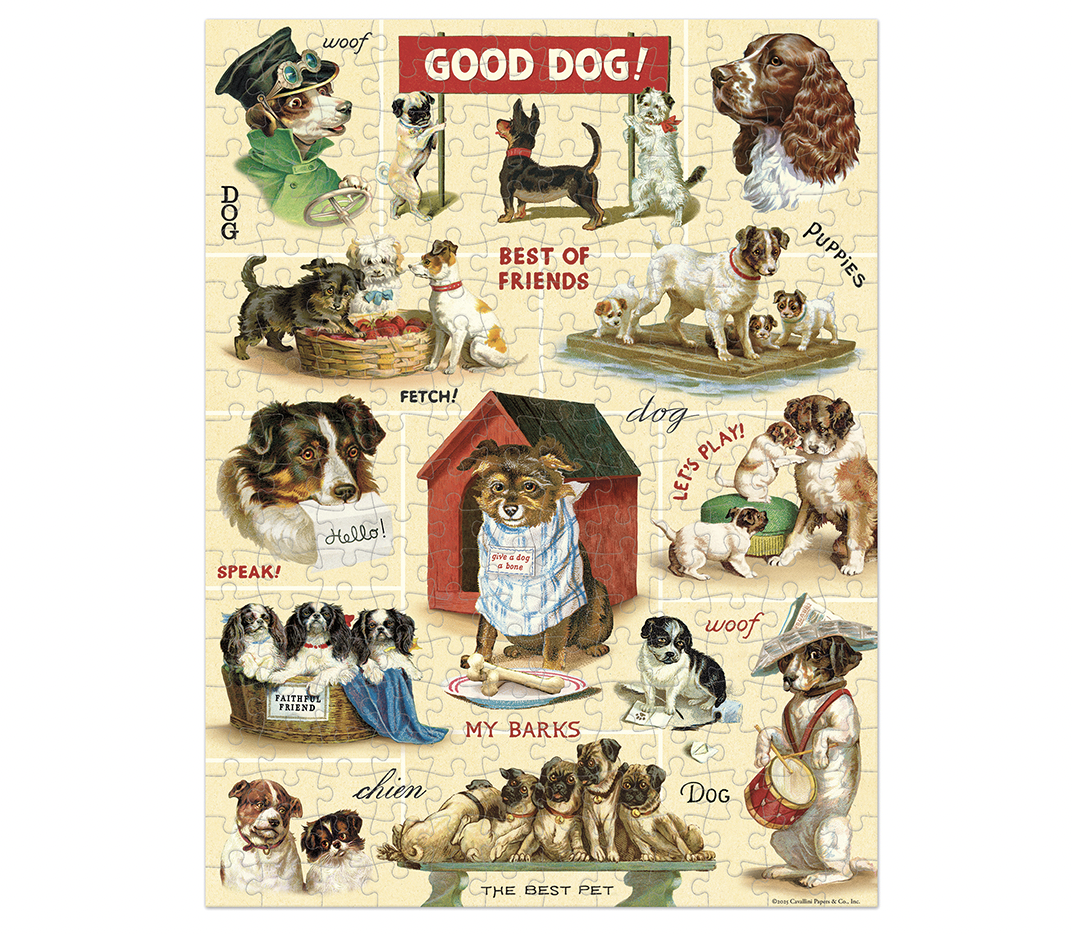 Vintage Dogs Mini Puzzle