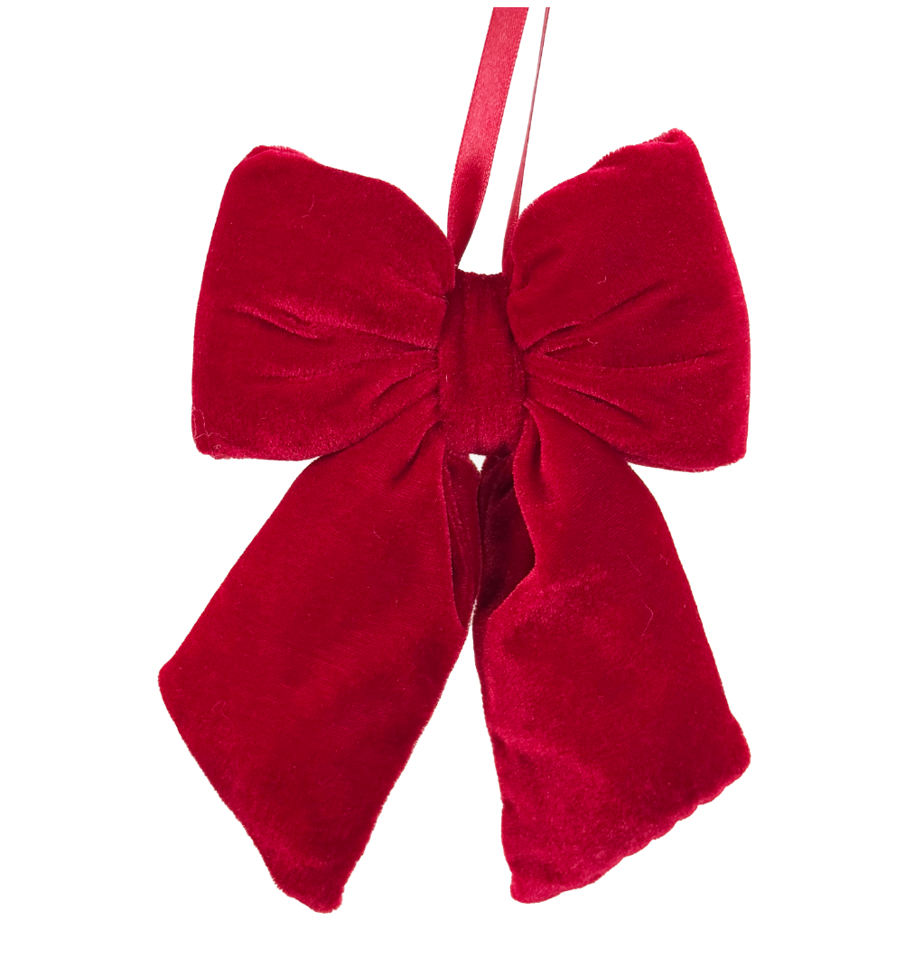 Red Velvet Puffed Bow