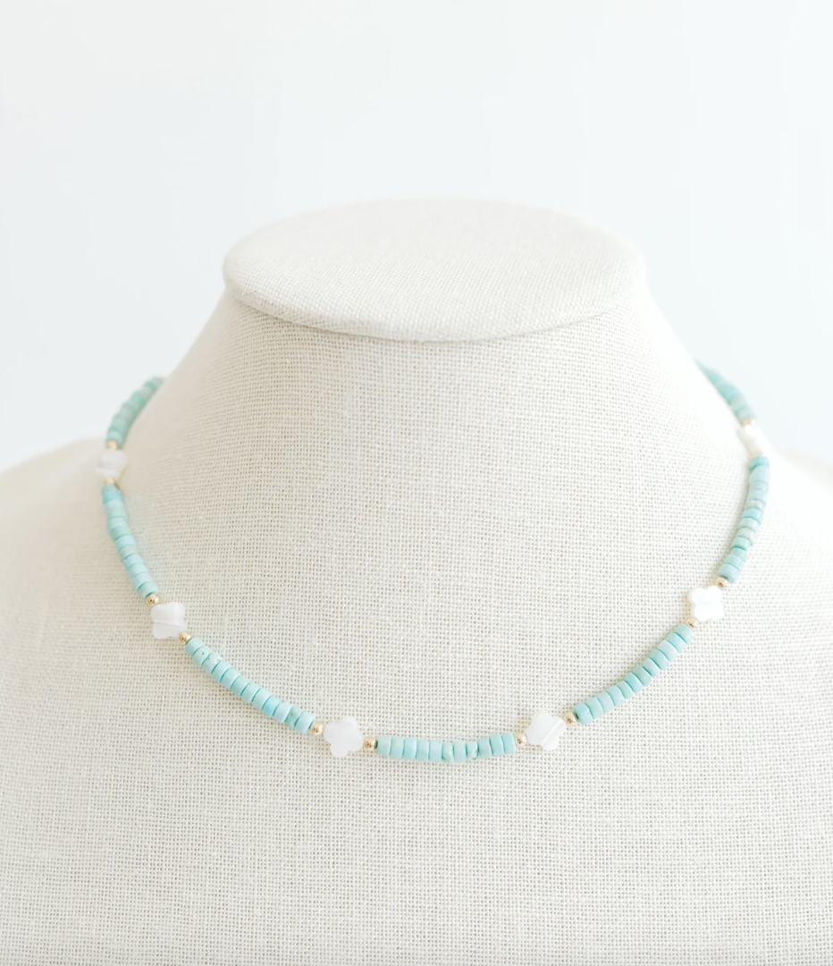 Aqua Quatro Layer Necklace