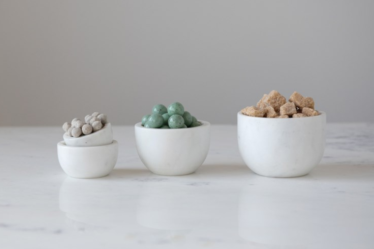 Set of Four Marble Bowls
