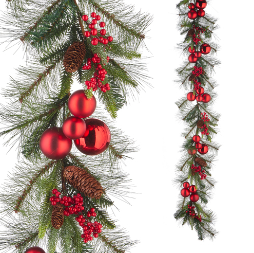 Berry and Ornament Garland