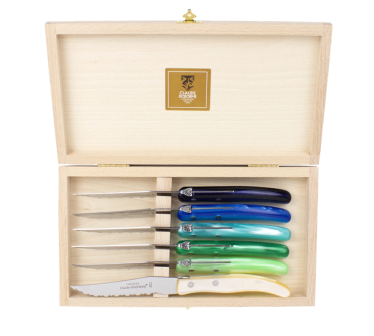 Laguiole Claude Dozorme Boxed Set of Six Steak Knives – Hiles Two Laguiole Claude Dozorme Boxed Set of Six Steak Knives – Hiles Two