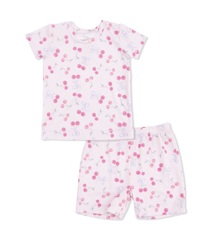 Sweet Bow Cherries Pajama Short Set