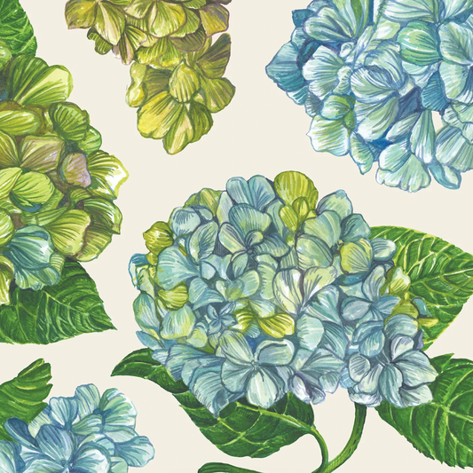 Hydrangea Cocktail Napkins