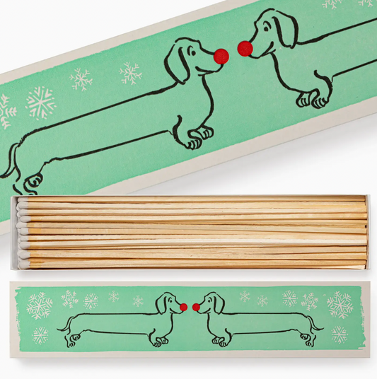 Holiday Dachshunds | Long Safety Matches 🎄