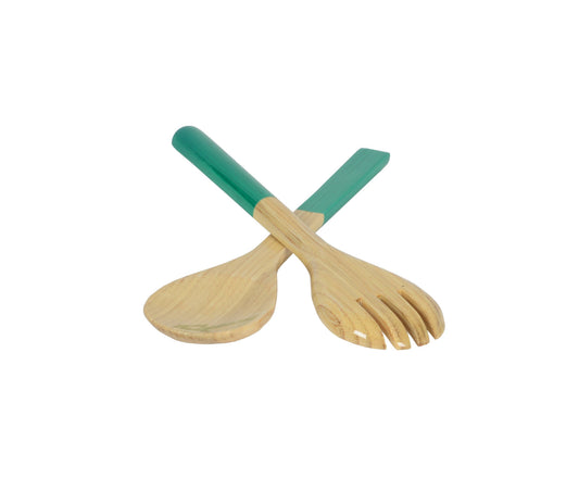 Small Bamboo Server Set: Turquoise