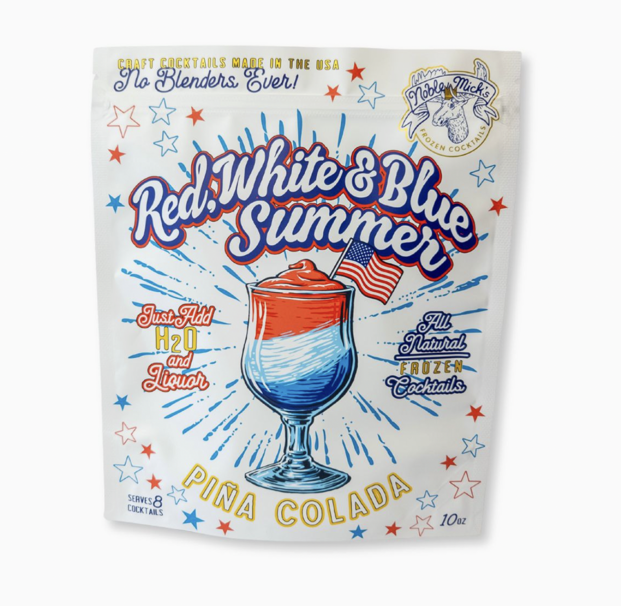 Red, White, & Blue Frozen Cocktail Mixers