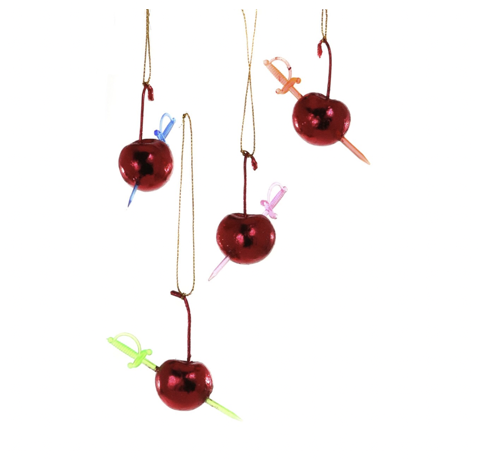 Cocktail Cherry Ornament