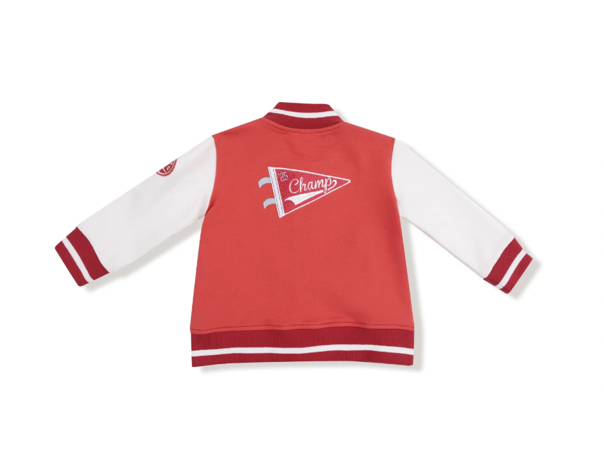 Red Varsity Letterman Jacket