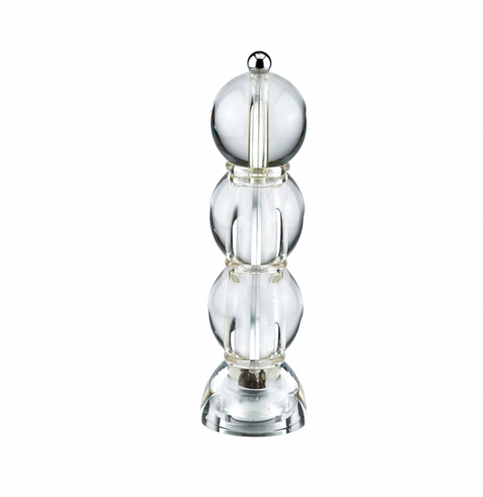 Ice Clear Acrylic Bobbin Salt + Pepper Shaker