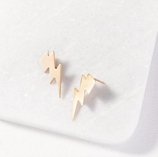 Small Thunderbolt Earrings