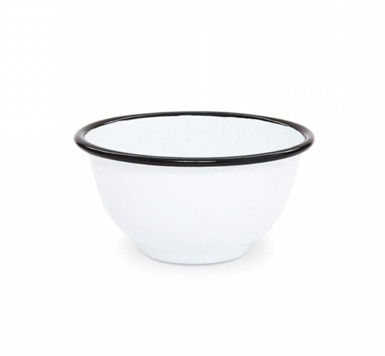Black Rim Small Footed Bowl