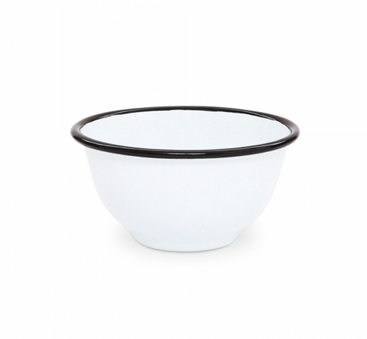 Black Rim Small Footed Bowl