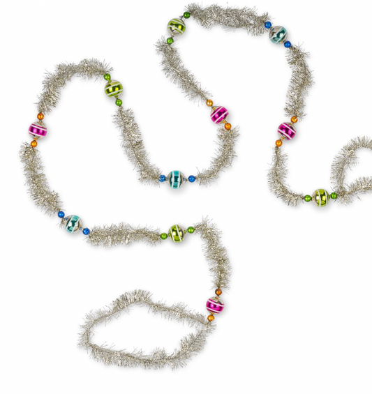 Retro Bead and Tinsel Garland