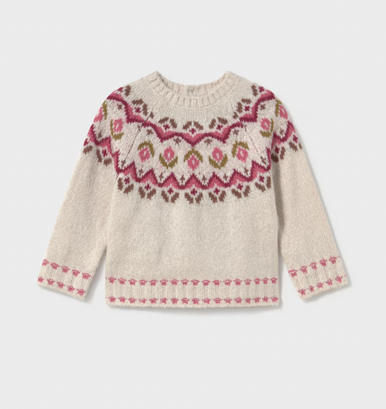 Flower Jacquard Sweater