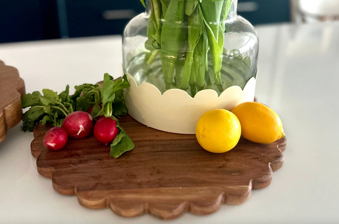 Scalloped Cutting Board/Charger