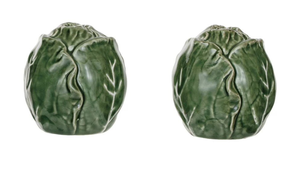 Cabbage Salt & Pepper Shakers