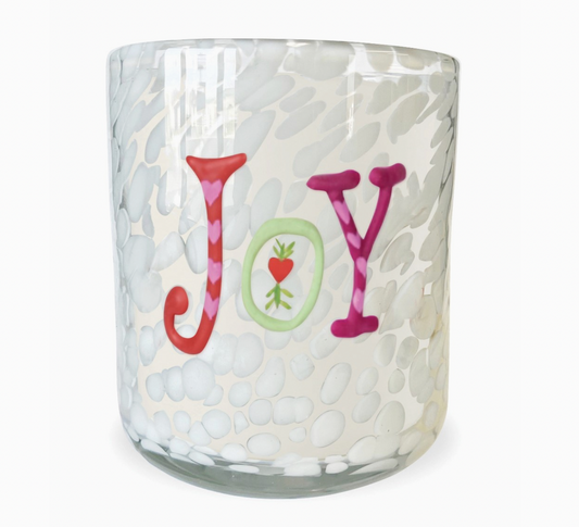 JOY Champagne Toast Candle
