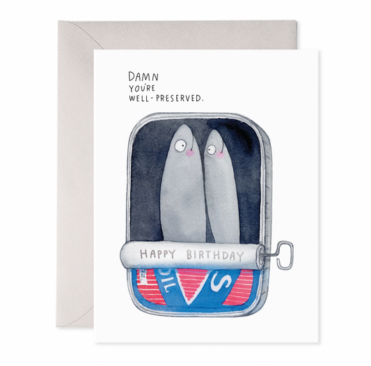 Sardines Birthday Card