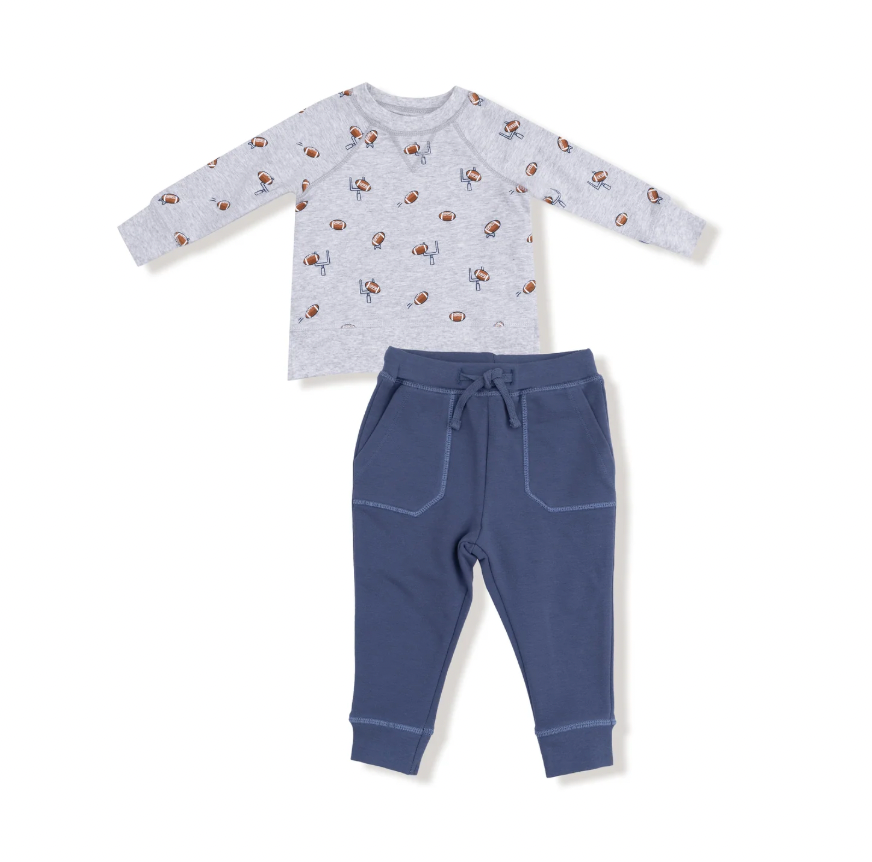 Football Raglan Sweatshirt snd Jogger Set