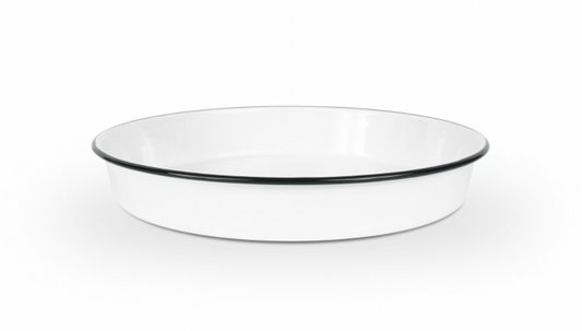 Black Rim Vintage Cocktail Tray/ Deep Dish Pan
