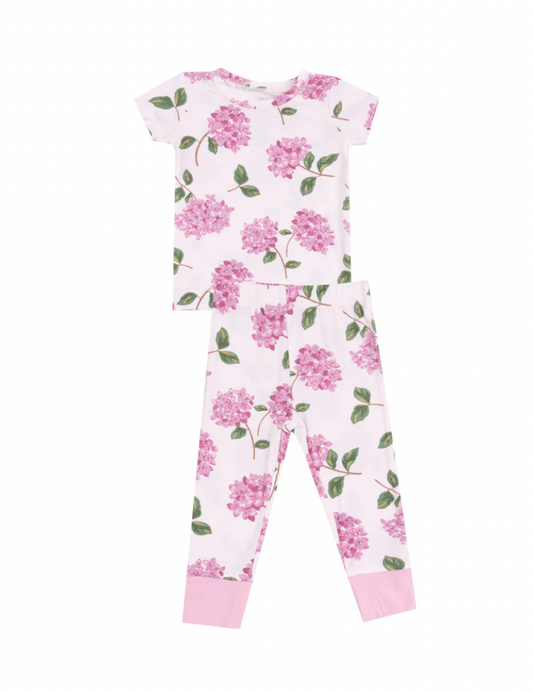 Hydrangeas Short Sleeve Pajama Set