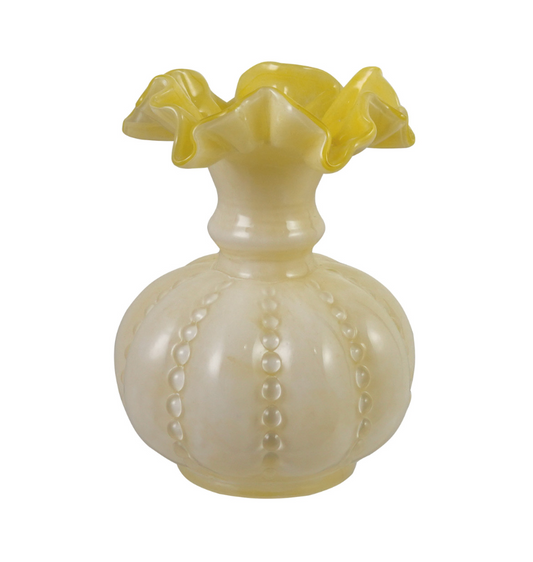 Ruffled Glass Vase