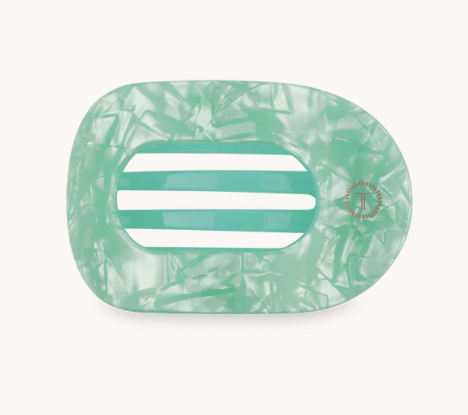 Spring Splash Small Flat Round Hair Clip