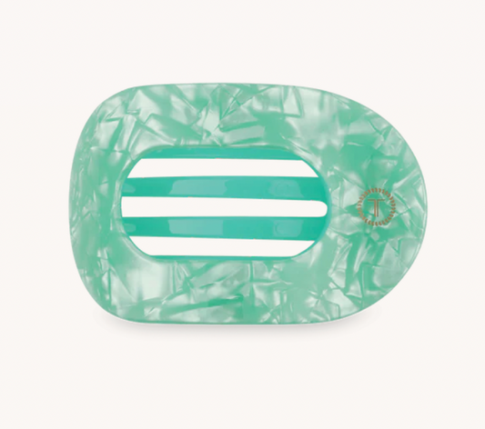 Spring Splash Small Flat Round Hair Clip