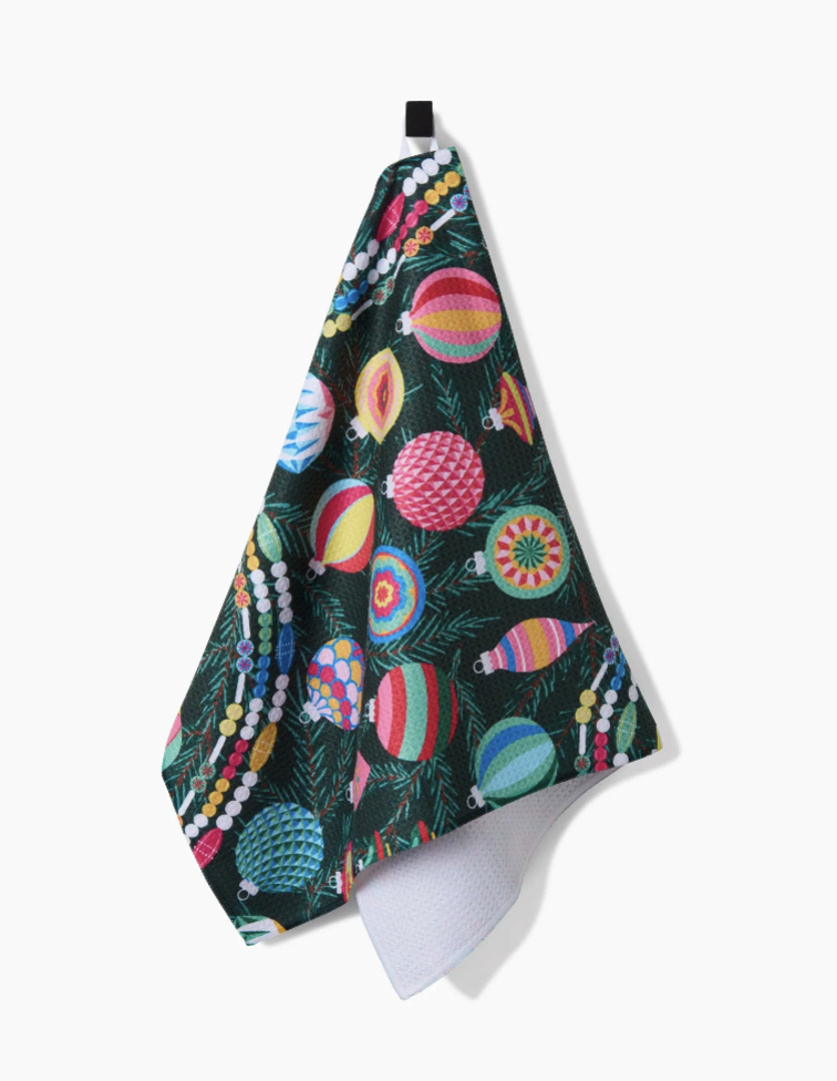 Shiny Ornaments Tea Towel