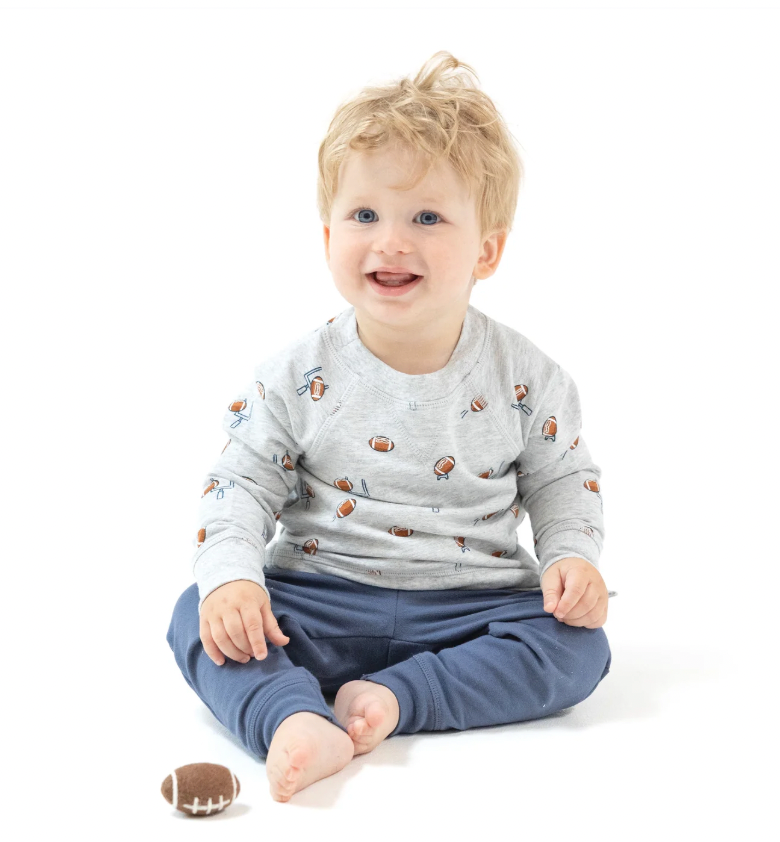 Football Raglan Sweatshirt snd Jogger Set