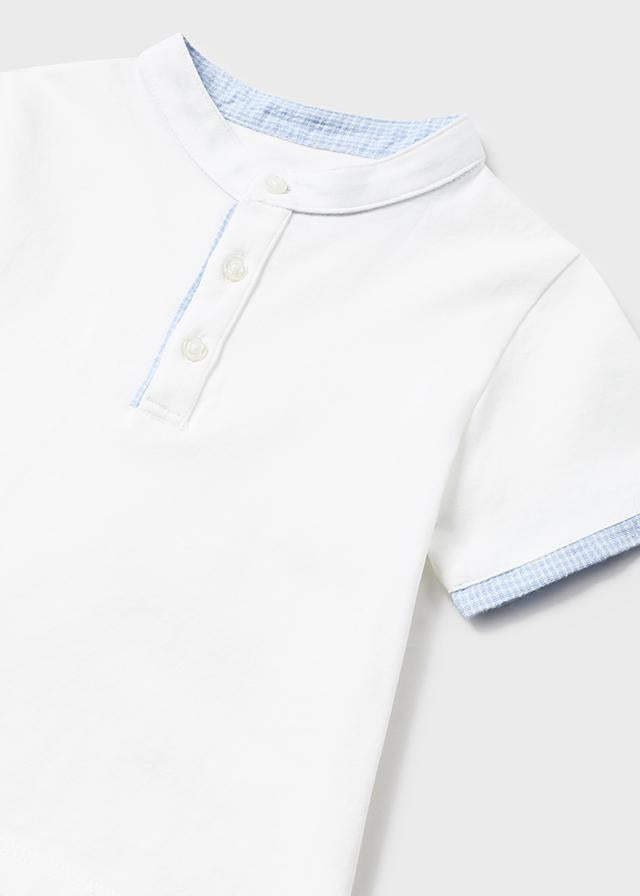 Mandarin Collar Shirt & Short Set